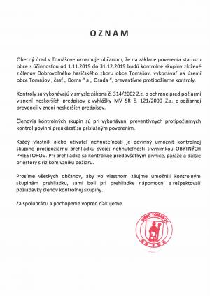 Preventívna protipožiarna kontrola