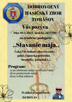 Stavanie mája - plagát DHZ