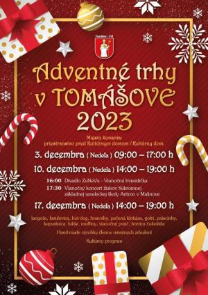 Plagát Adventné trhy 2023 SVK